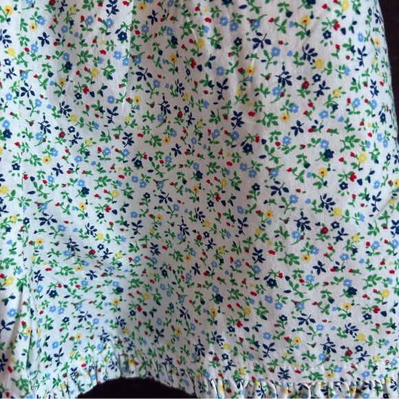 Little Bird By Jools Oliver Size 5-6 white ditsy flower shorts, nwt, new with ta - Picture 3 of 9